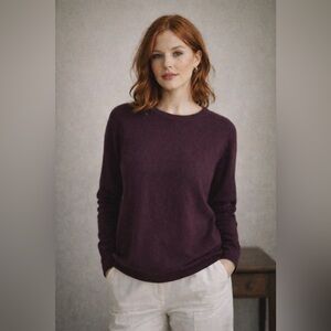 Charter Club Burgundy Sweater | Old Money • Fall Capsule • Effortless Chic | M
